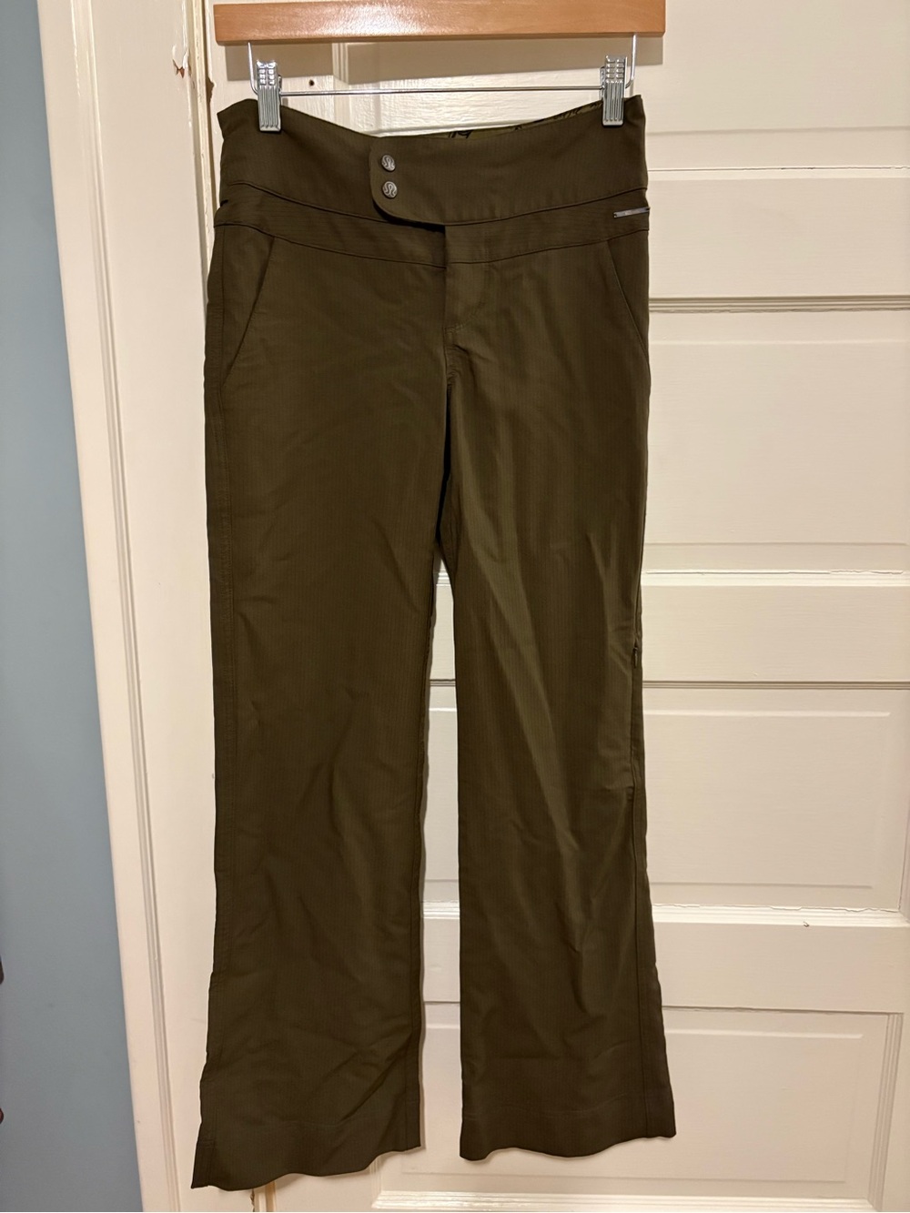 lululemon Olive Green Pinstripe Pants
